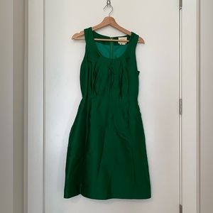 Kate Spade Green Scoop Neck Mini Sundress